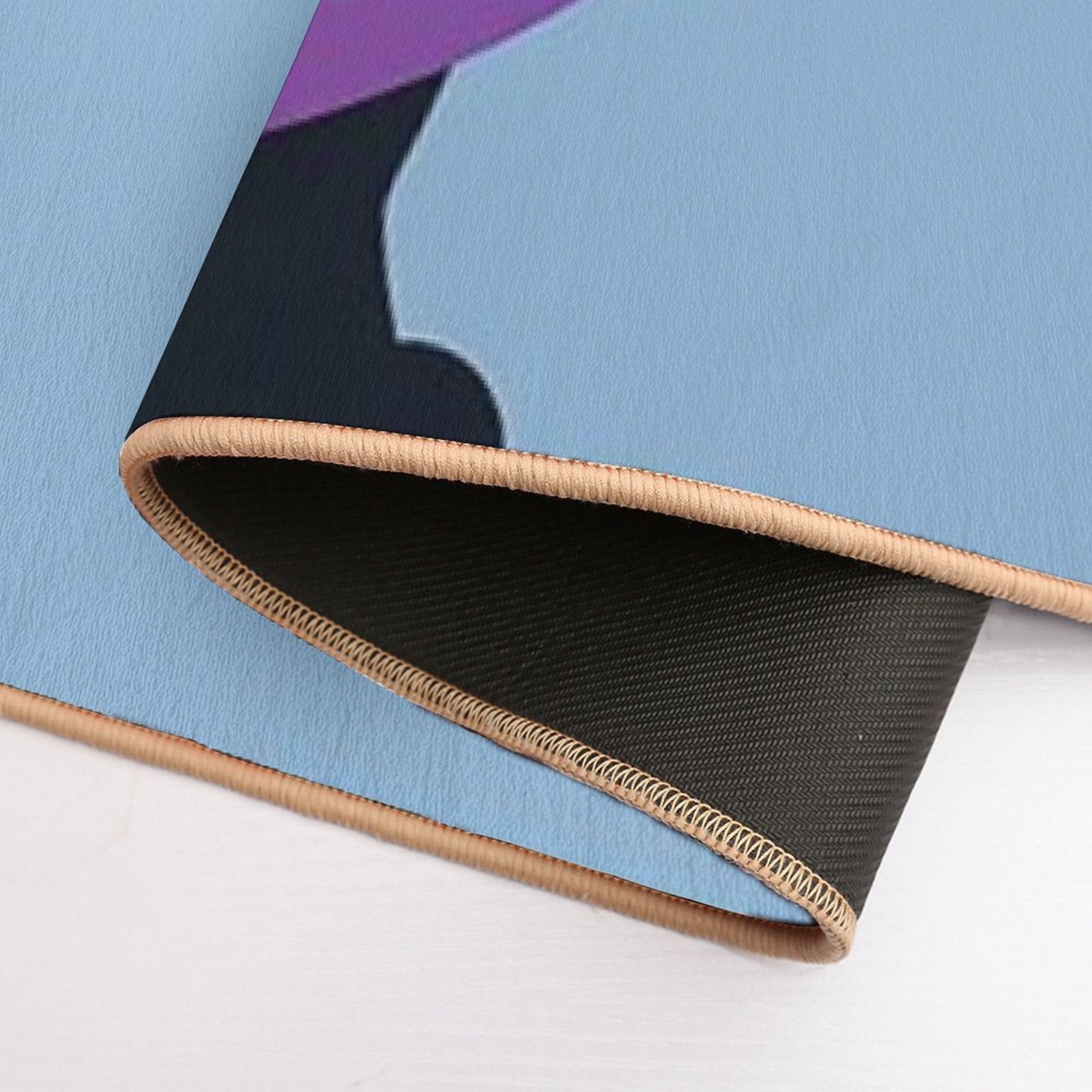 Comfy Womfy Furry Pride Wolf LGBTQ Rainbow Durable Bath Mat