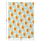 Deviled Egg Pattern - Blue Travel-friendly Throw Blanket