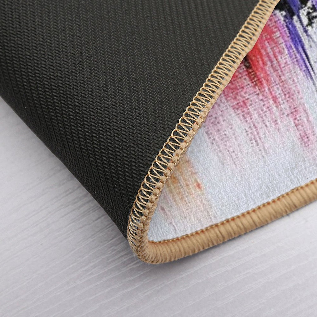 Eric Morecambe Rainbow Drops  Easy To Clean Bath Mat