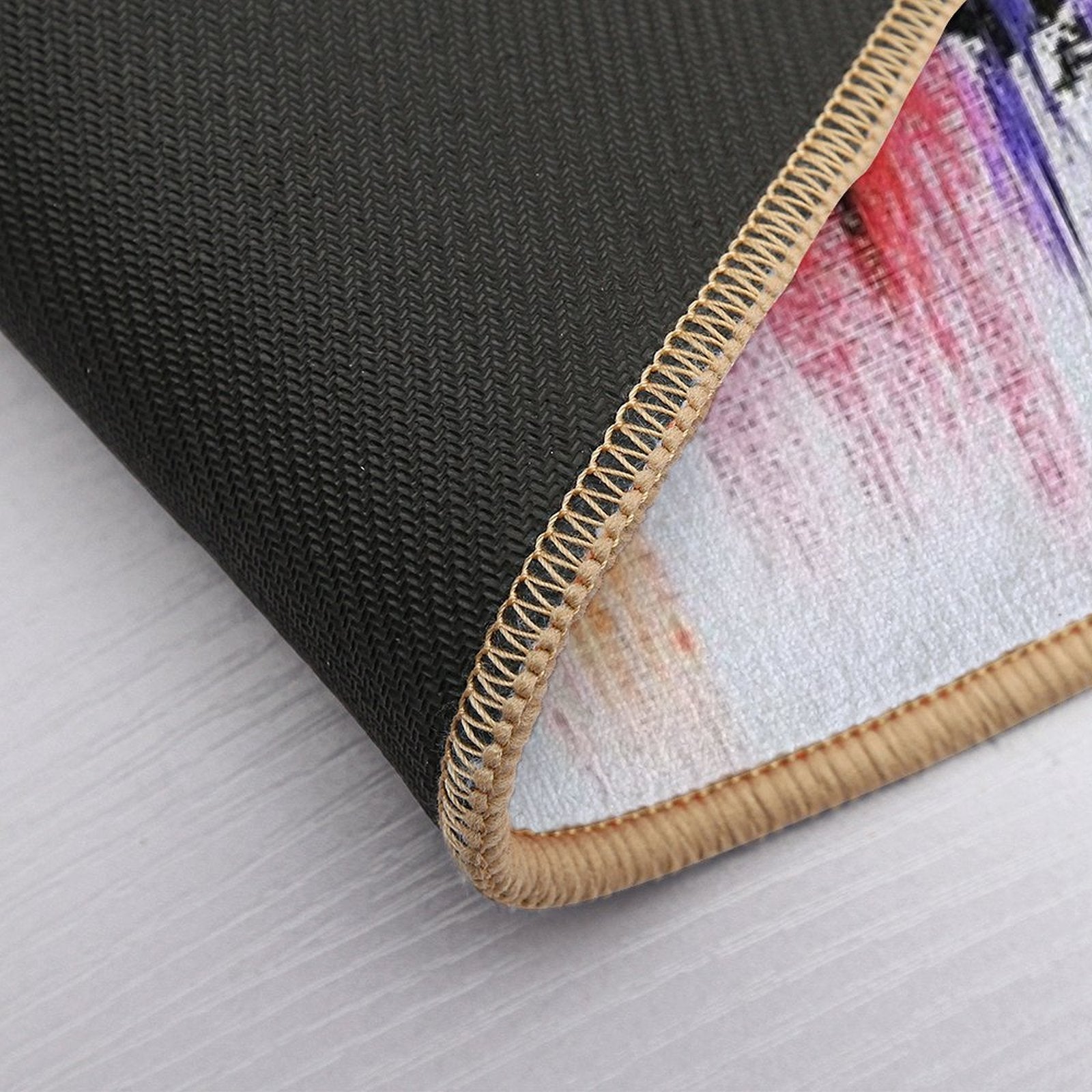 Eric Morecambe Rainbow Drops  Easy To Clean Bath Mat