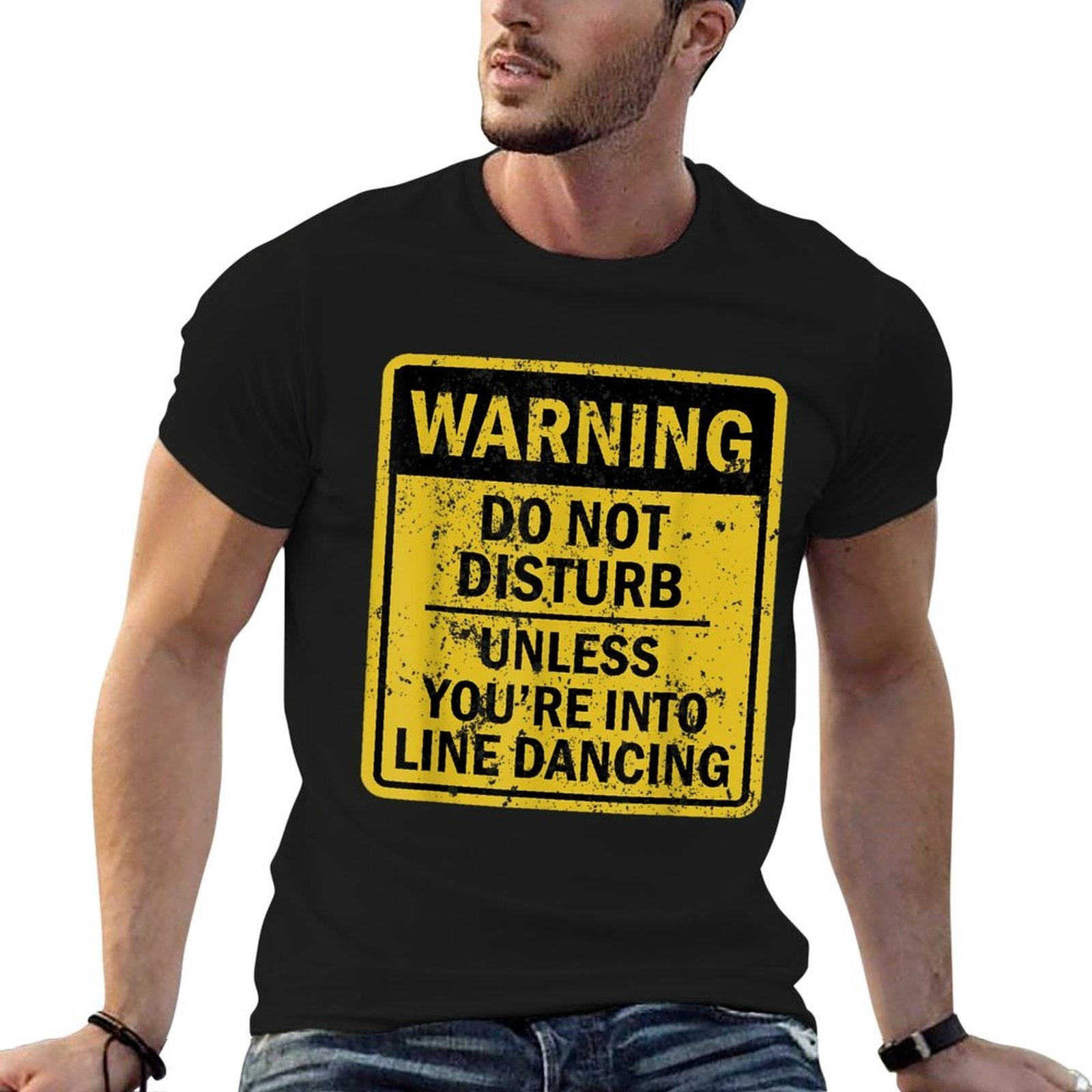 Funny Line Dancing Joke Meme For Men Women  Cotton T-Shirt