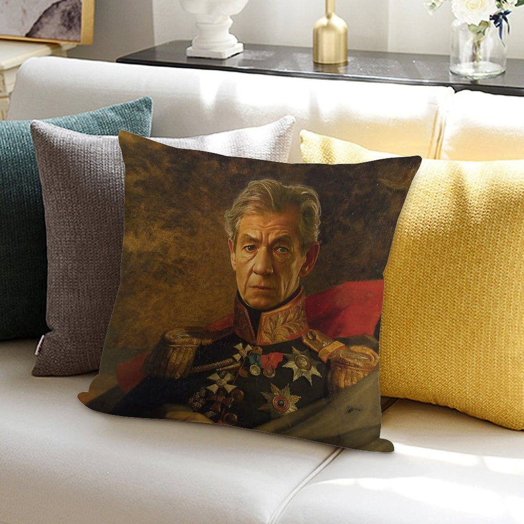 Sir Ian McKellen - Replaceface Soft Reinforced Edging Throw Pillow