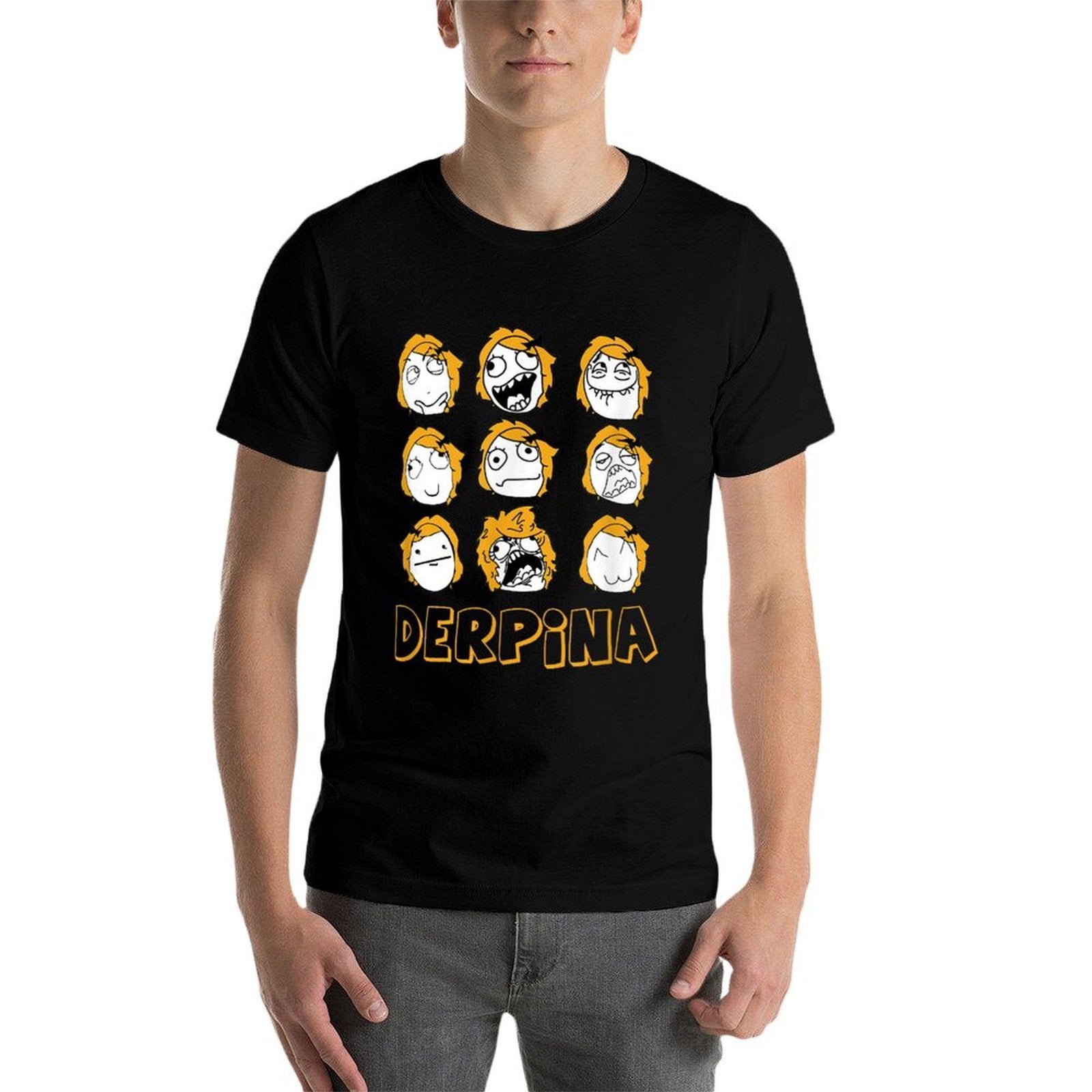 Derpina Meme Rage Comics Derpette  Wrinkle-resistant T-Shirt