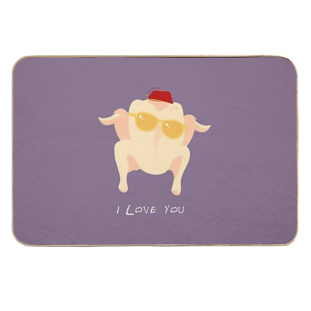 I Love You  Odorless Bath Mat