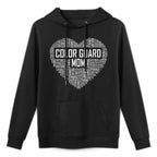 Cute Color Guard Mom Gift Colorguard Marching Band Kangaroo Pocket Hoodie