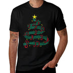 Christmas Tree Musical Notes Song Musician Sing Carols Music  Easy-care T-Shirt