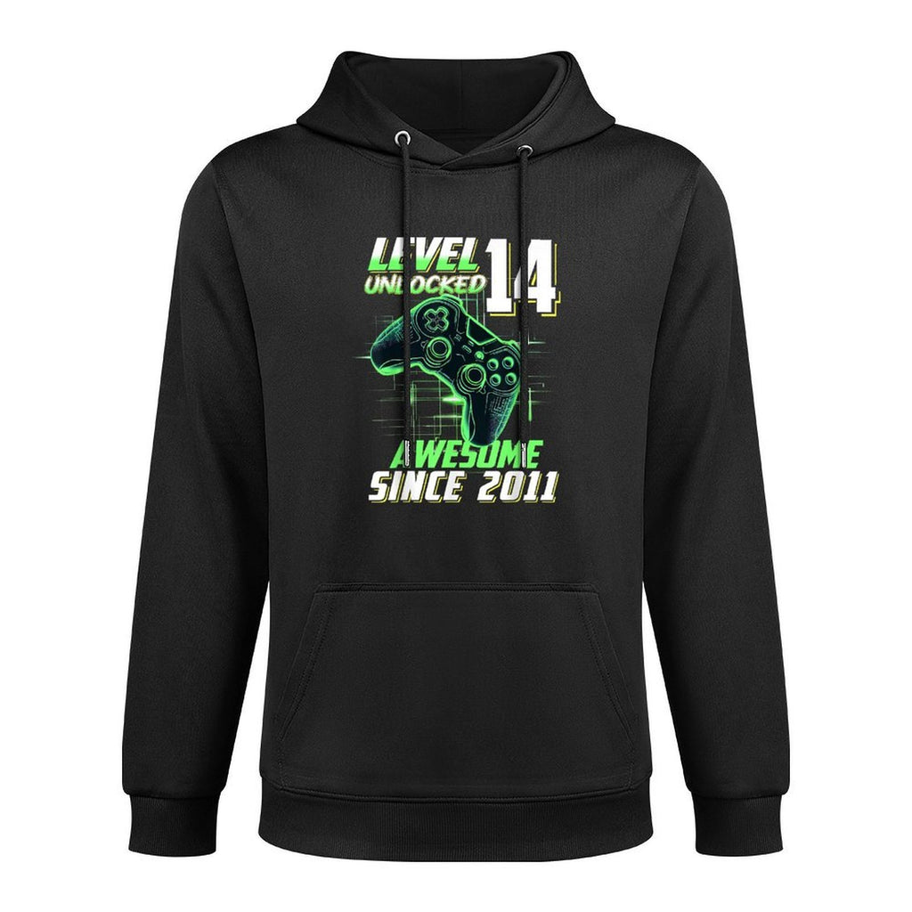 Level 14 Unlocked Awesome Since 2011 14th Birthday Gaming Customizable Surface Hoodie
