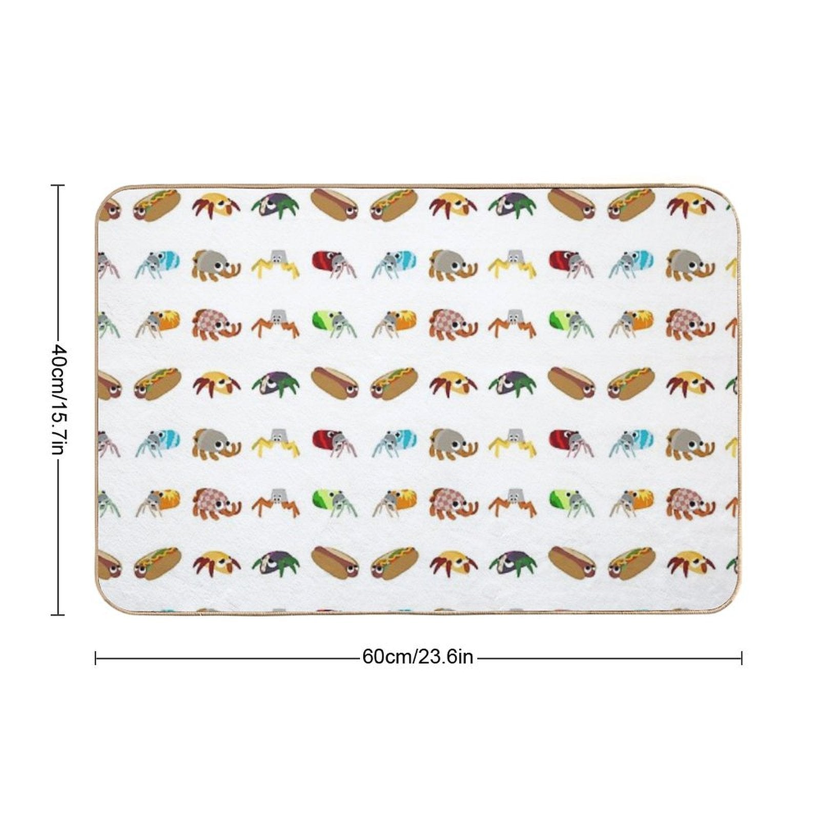Bugsnax - Fast Food Pack  Easy Maintenance Bath Mat