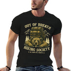 Funny Hiking Bear Out of Breath Joke  Stretchy T-Shirt