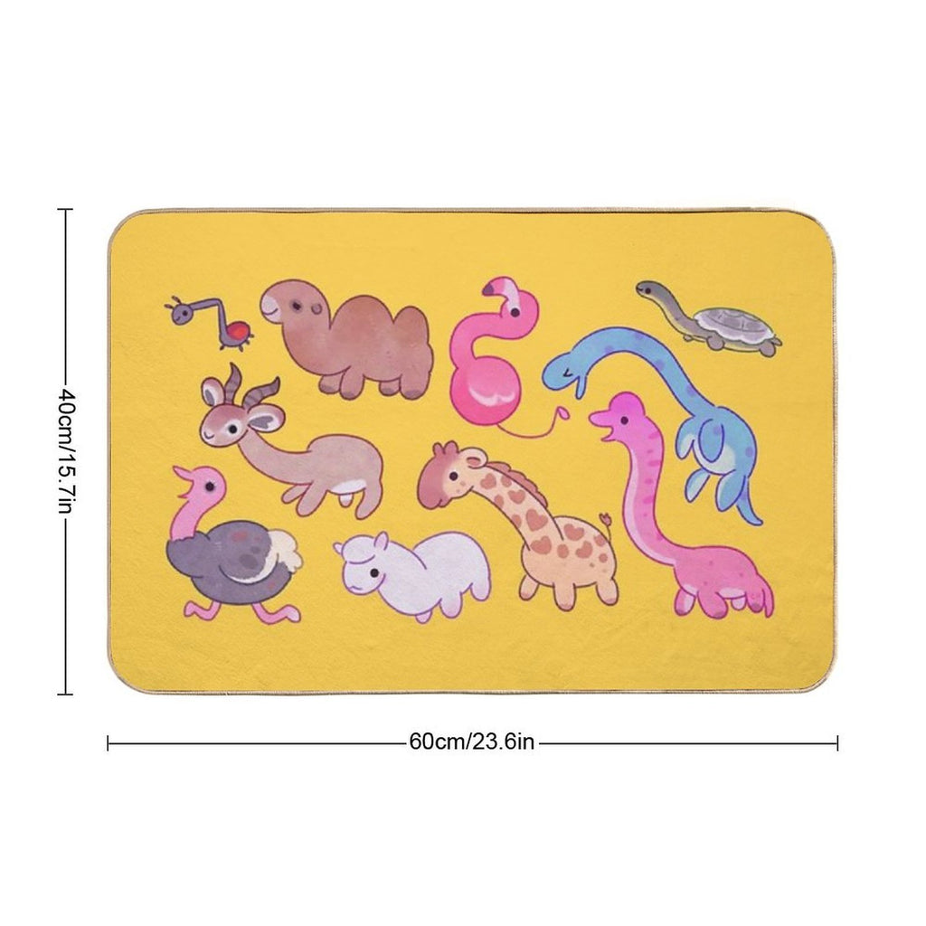 Loooooong Neck  Odorless Bath Mat