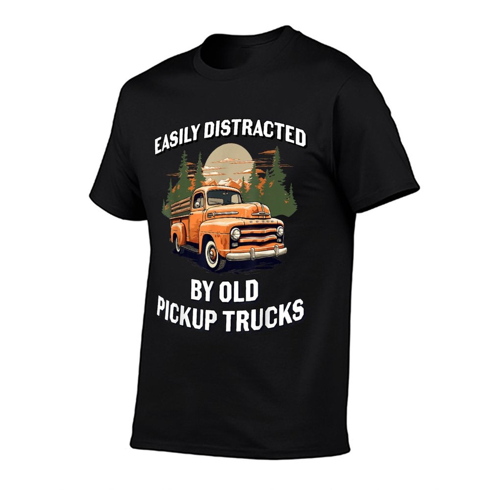 Funny Easily Distracted By Old Pickup Trucks Classic Car  Graphic-printed T-Shirt