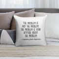 The Problem Is Not The Problem - Jack Sparrow Soft Shrink-Resistant Throw Pillow