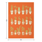 Teacup Succulents Versatility Throw Blanket