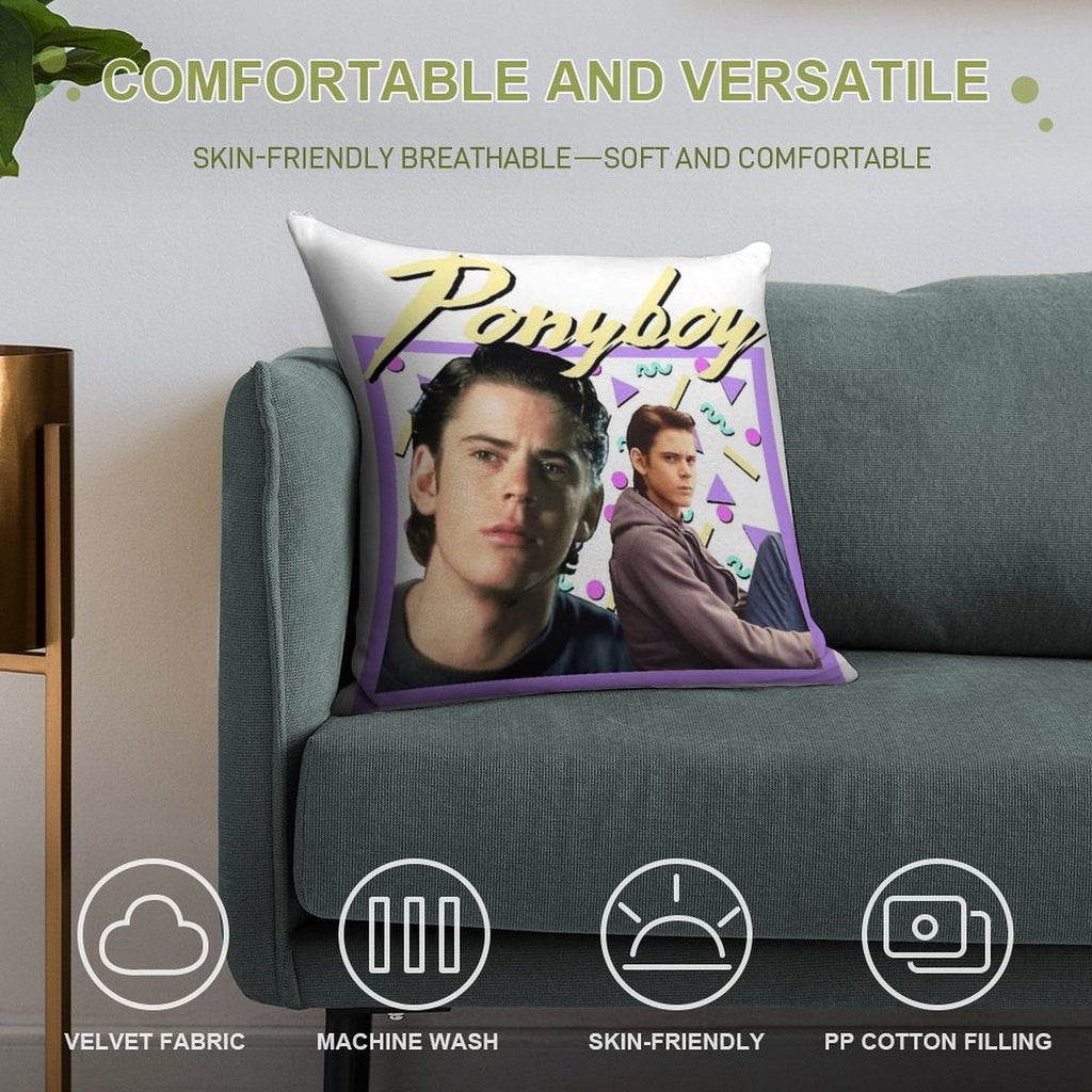 80s Ponyboy Curtis The Outsiders Soft High-Density Material Throw Pillow