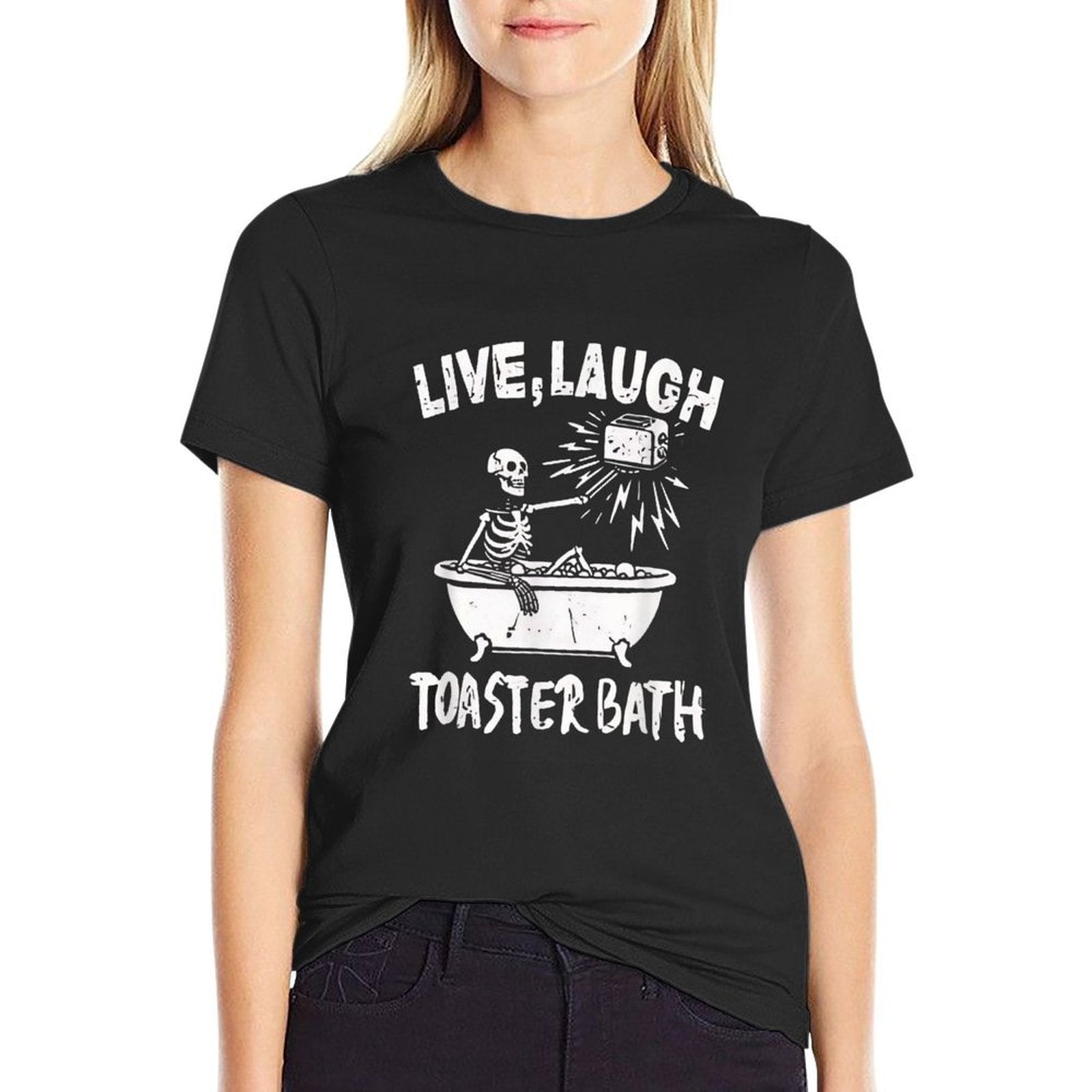 Live Laugh Toaster Bath  Vintage-inspired T-Shirt
