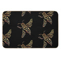 The Golden Bee Flies  Multi-Purpose Bath Mat