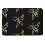 The Golden Bee Flies  Multi-Purpose Bath Mat