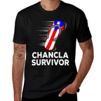 Chancla Survivor Puerto Rico Funny Spanish Joke Gift Idea  Graphic-printed T-Shirt