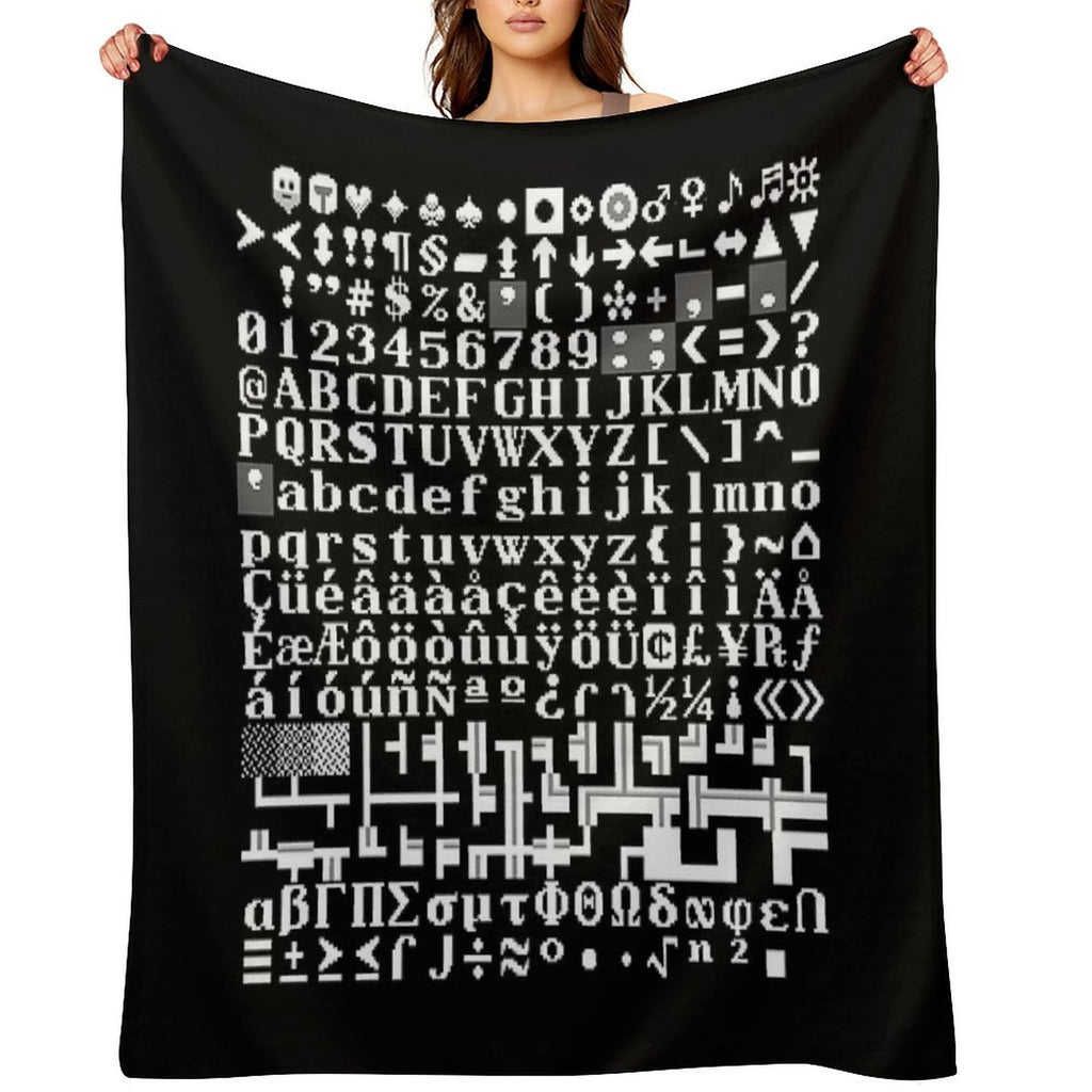 Dwarf Fortress Tile Set FnordSet Multi-functional Throw Blanket