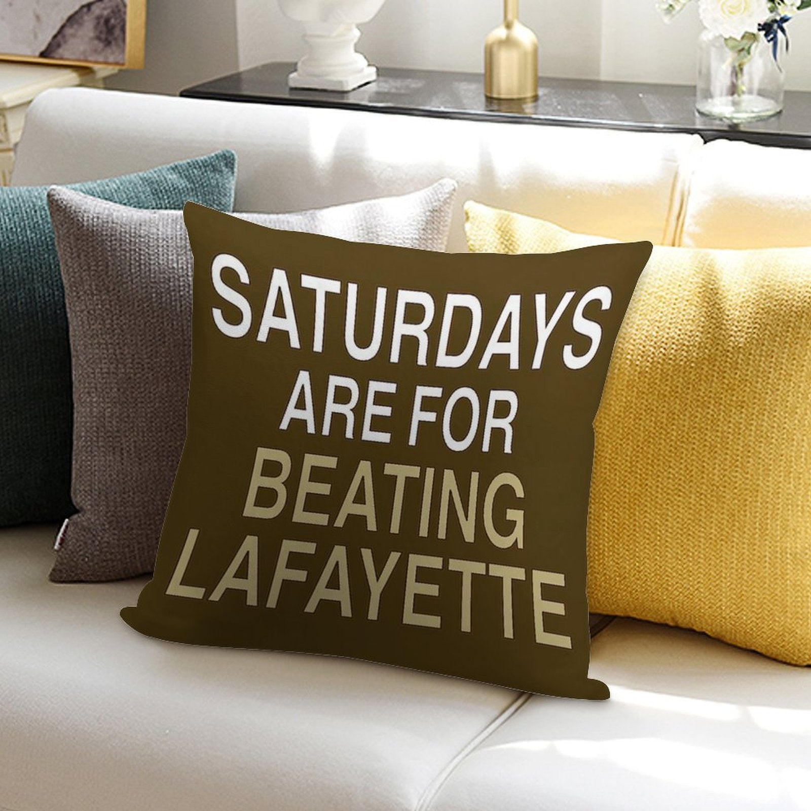 Lehigh Vs. Lafayette Soft Style Accent Throw Pillow