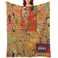Character Collage-1 Comfort Throw Blanket