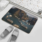 Halong Bay Vietnam Just before Sunset  Odorless Bath Mat