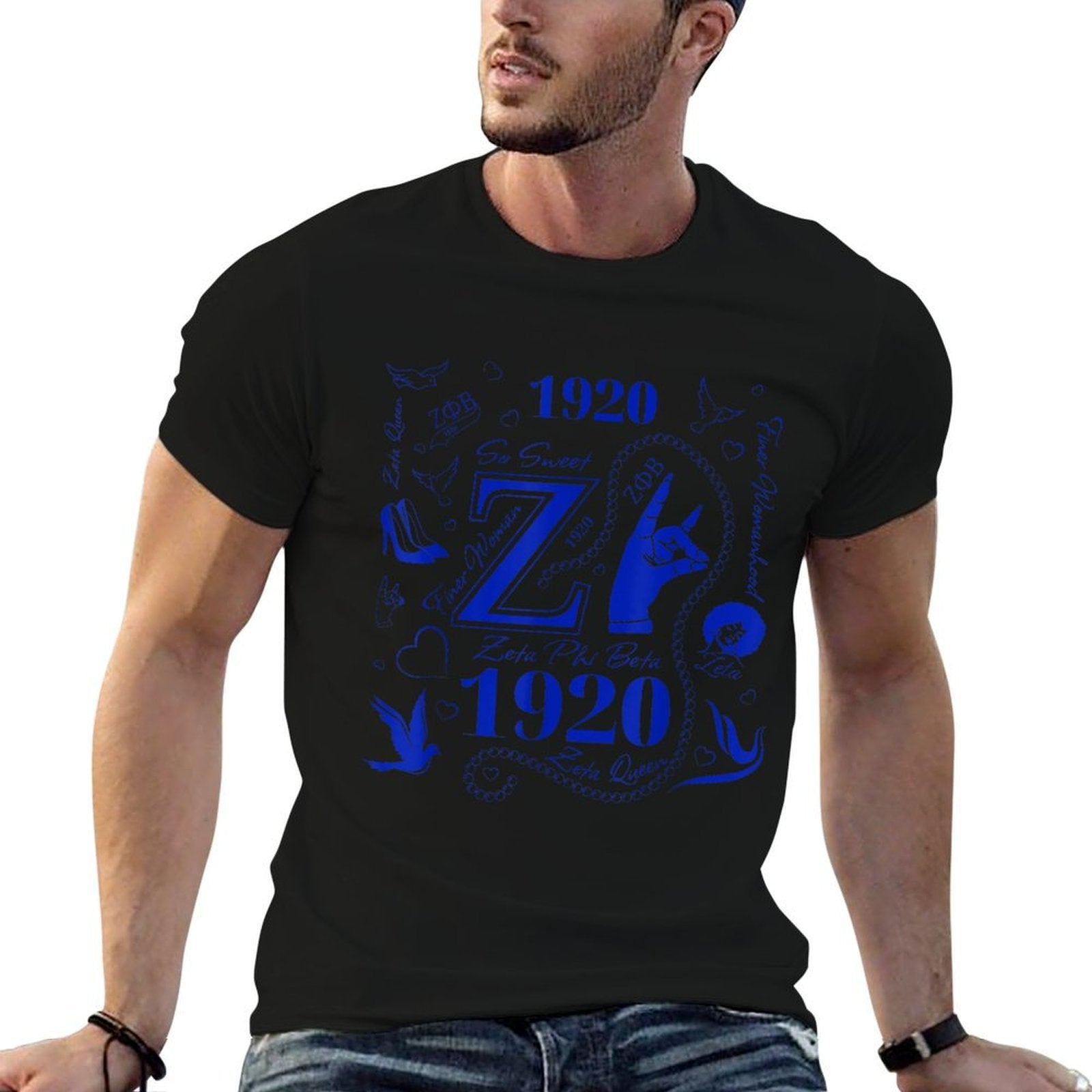 1920 Nineteen Twenty Retro Sorority Zeta New Crossing  Soft T-Shirt