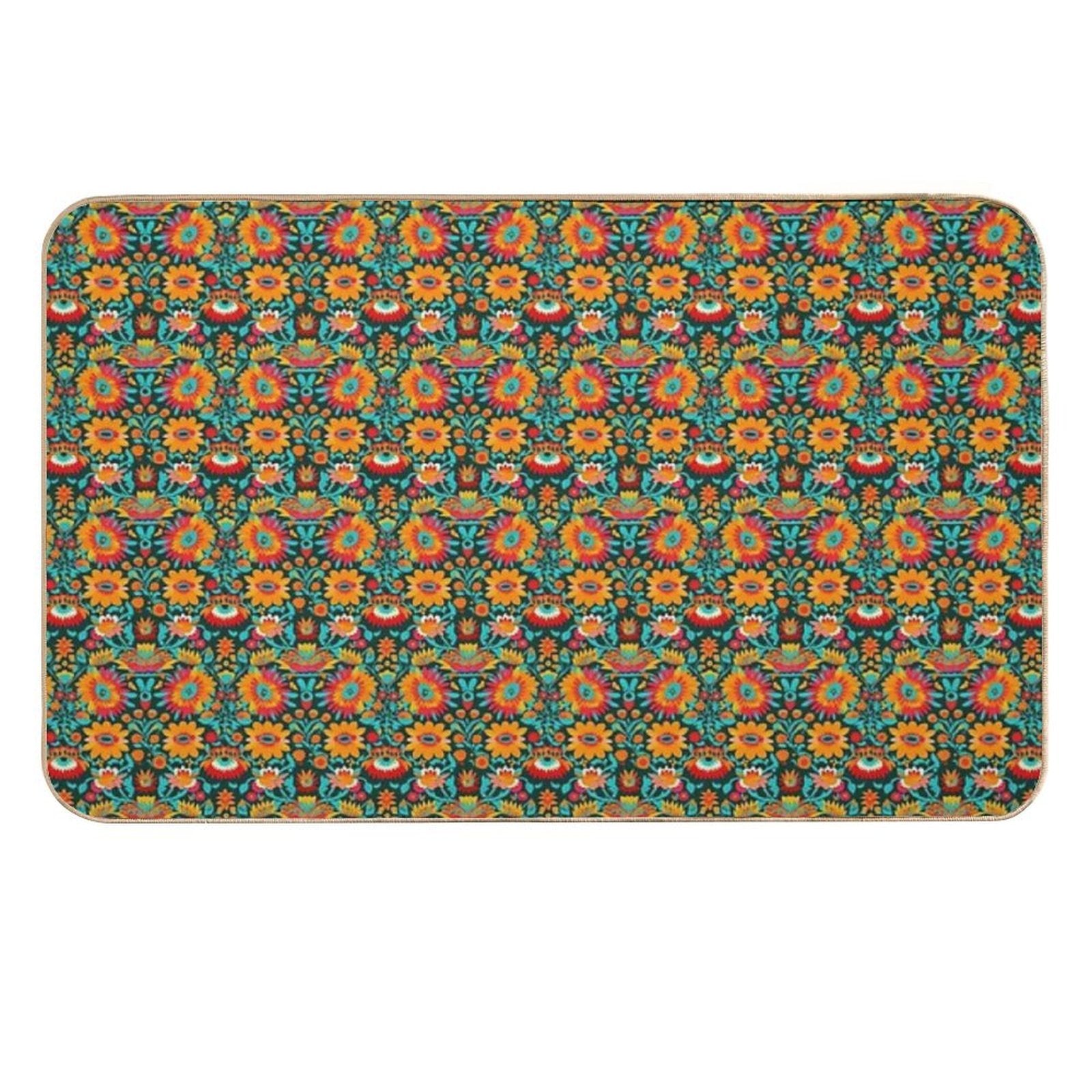 Fiesta Flores  Rapid-Drying Bath Mat