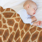 Giraffe Animal Print Fluffy Pattern Anti-pilling Throw Blanket