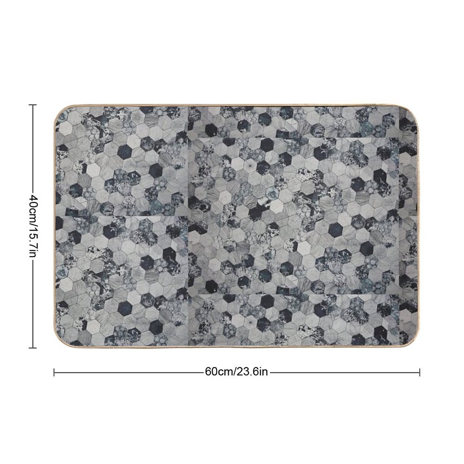 Tile Pattern  Eco-Friendly Bath Mat