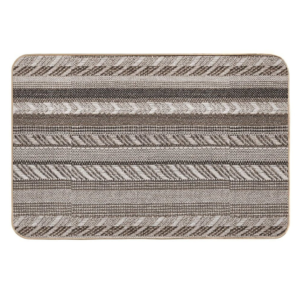 Tobacco - Boho Stripe -  Anti-Trip Bath Mat