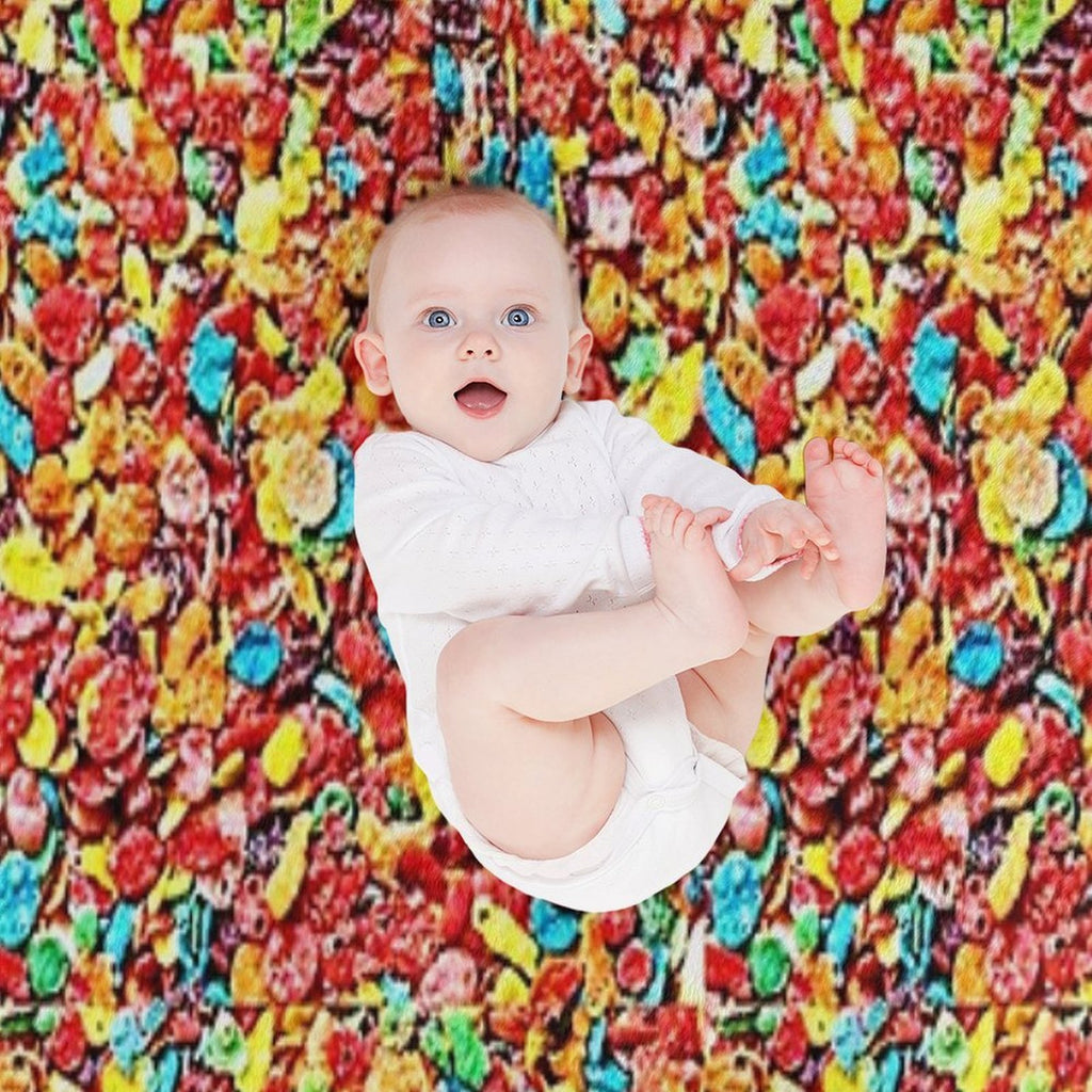 Fruity Cereal Compact Throw Blanket