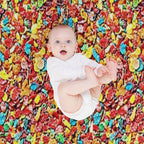 Fruity Cereal Compact Throw Blanket