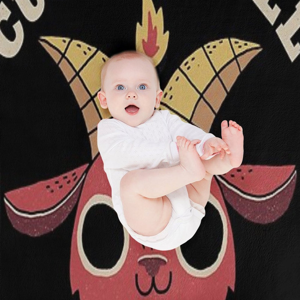 Cute As Hell Plush Throw Blanket