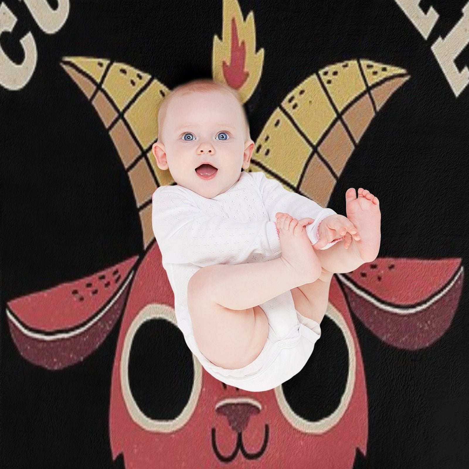 Cute As Hell Plush Throw Blanket