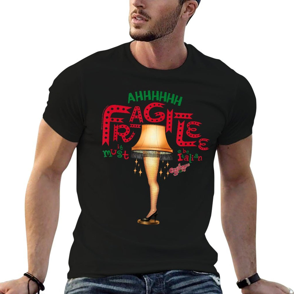 A Christmas Story Ahh Fragilee Leg Lamp Funny Holiday  Summer-ready Fabric T-Shirt