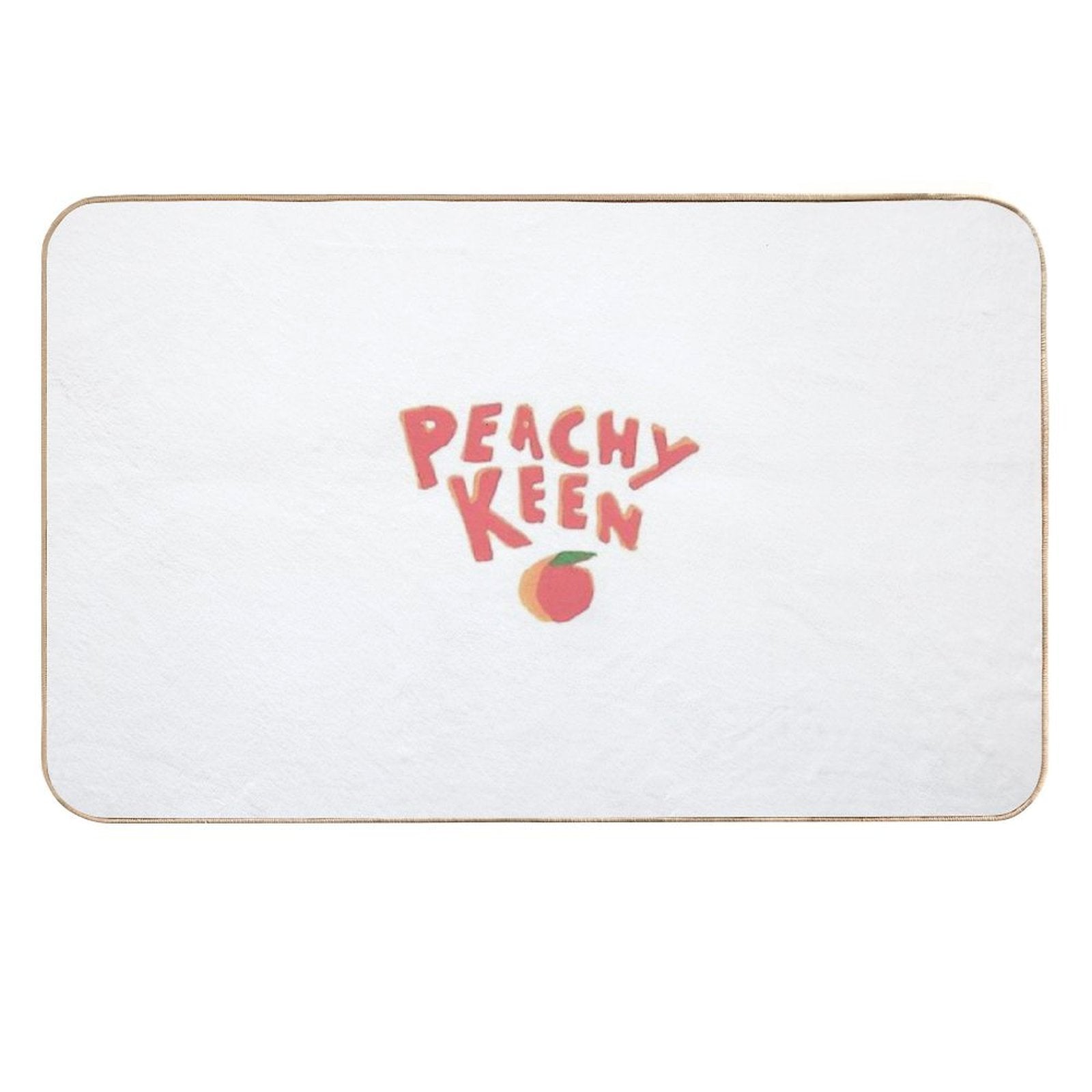 Peachy Keen  Dirt-Trapping Bath Mat