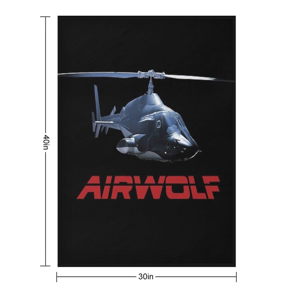 Airwolf Plush Throw Blanket