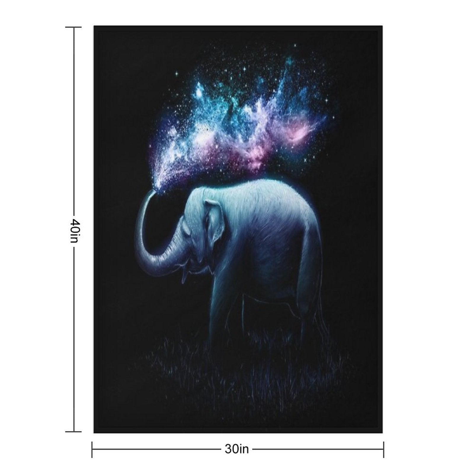 Elephant Splash Velvety-soft Throw Blanket