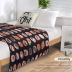 Guinea Pig Day - Dark Machine-washable Throw Blanket