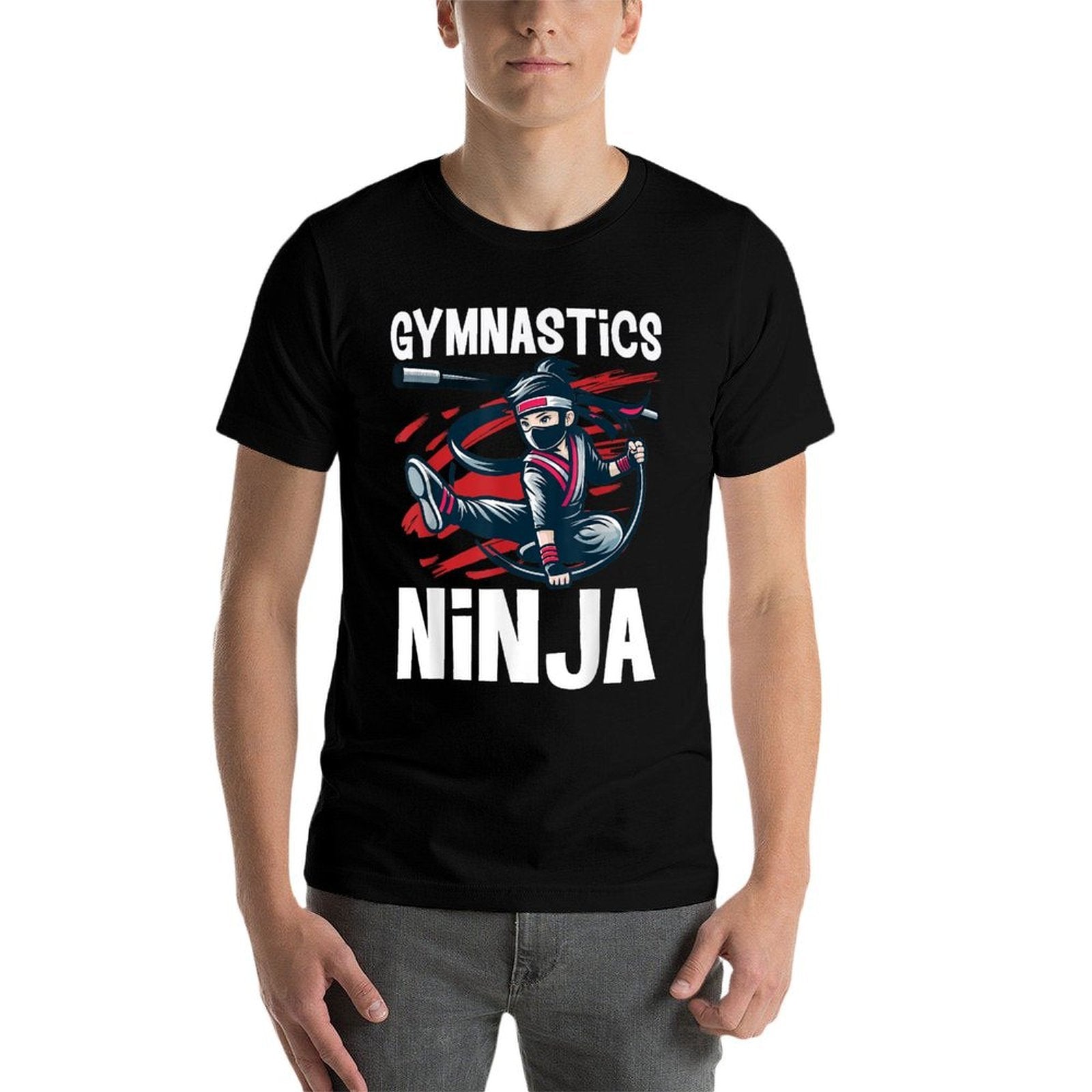 Gymnastics Ninja Boy Funny Sports Comfortable T-Shirt