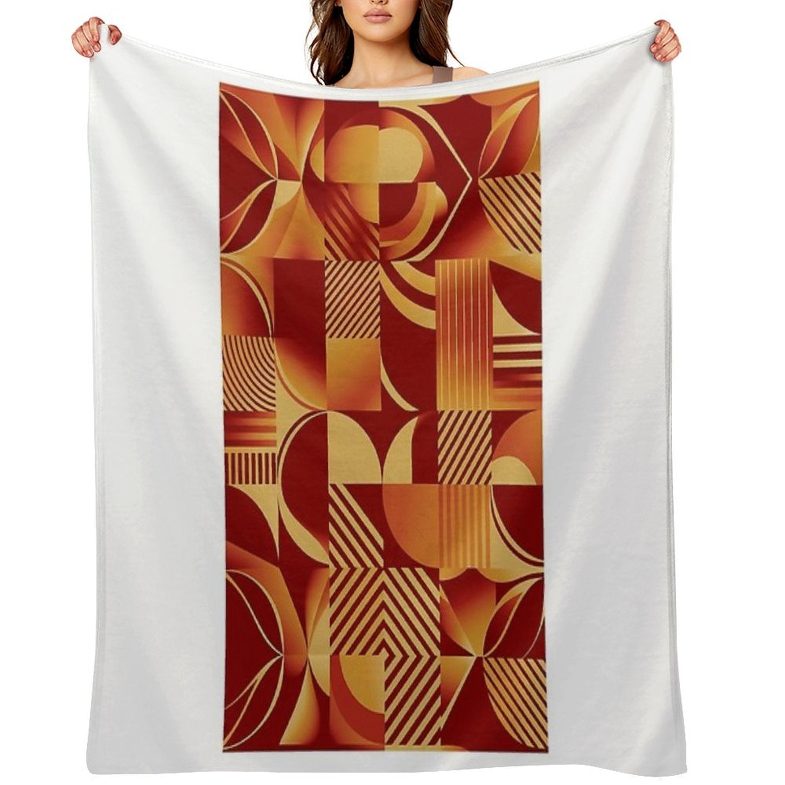 Art Deco  Retro  Vintage  Home Decor Eco-conscious Throw Blanket
