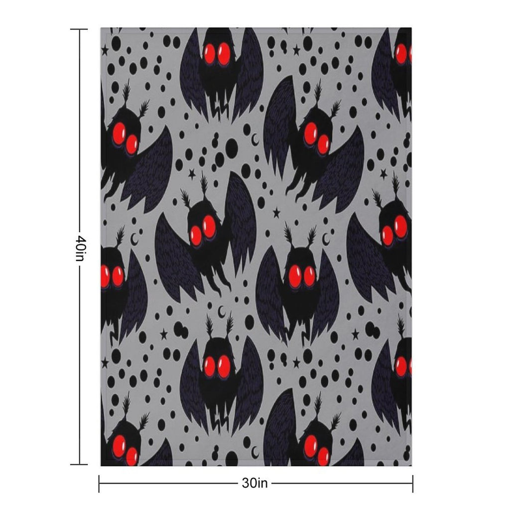Mothman Silver Night Gift-ready Throw Blanket