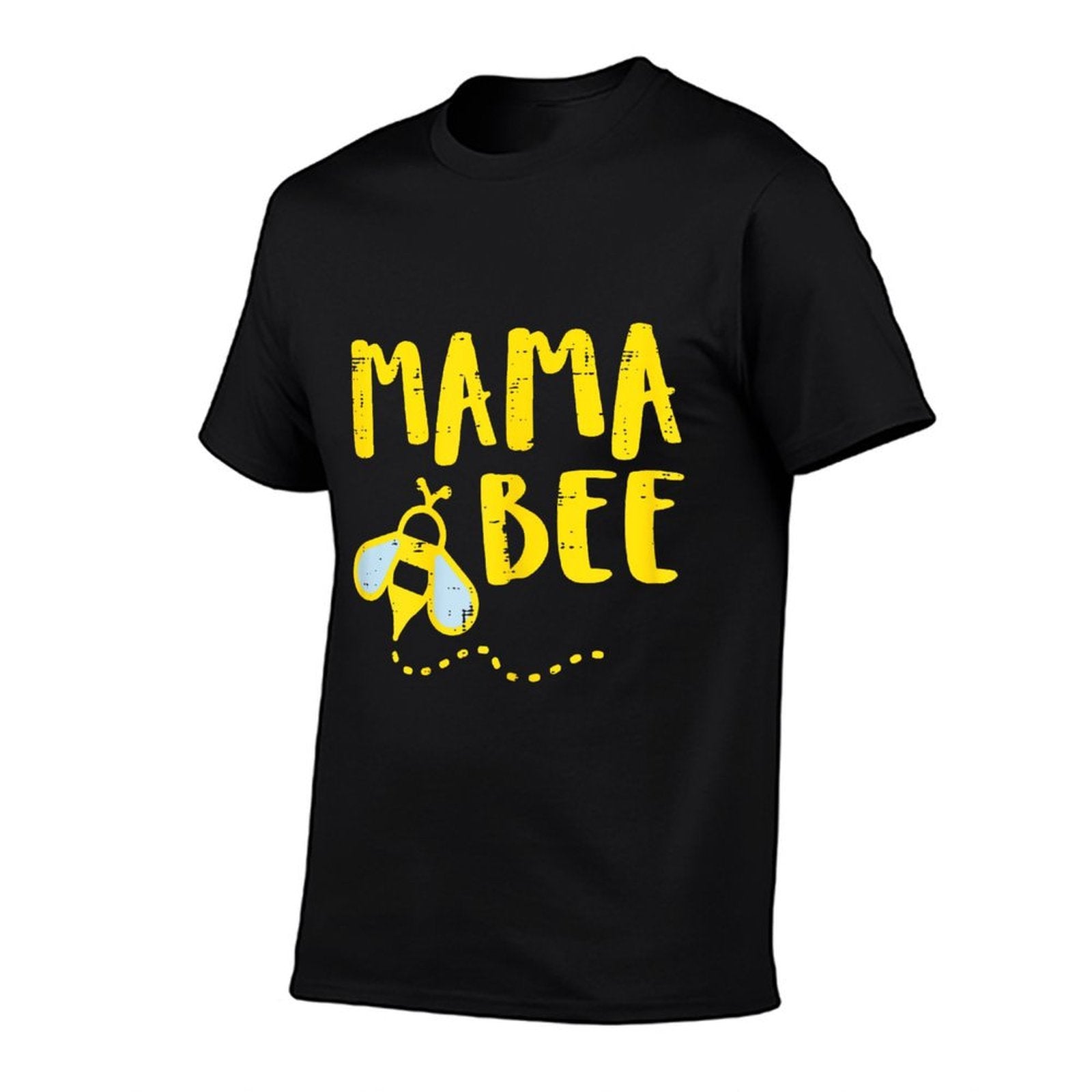Mama Bee Family Matching Beekeeper Mom Mommy Women  Ribbed Collar T-Shirt